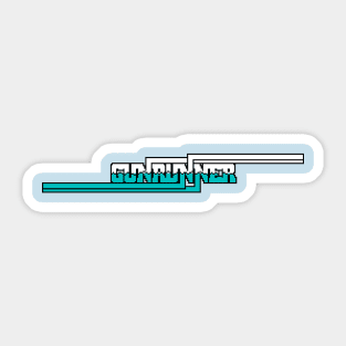 Gun Runner 8 bit Art Sticker